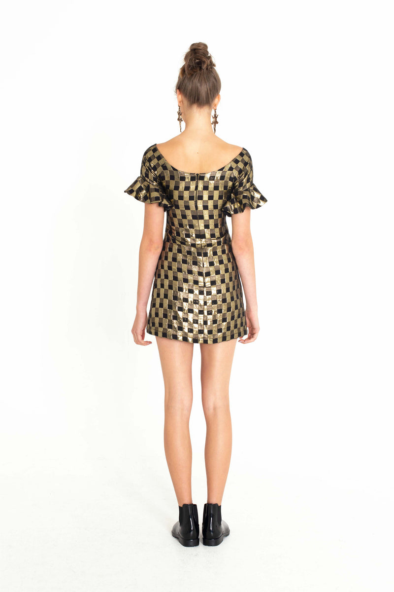 aaliyah sequin mini dress GOLD DIGGER – Cuda
